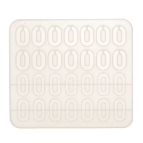 Molde de silicono para hacer anillas ovaladas abiertas cerradas resina 16.5x15cmx1