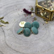 Botón de pie para la costura de metal  Atelier BrunetteGem 9 mm Cactus x1