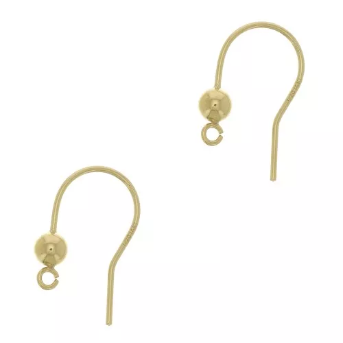 Ganchos 16 mm de Gold filled x2