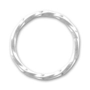 Aro 21 mm plateado  x1