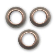 Anillas 9x5 mm cobre antiguo x6