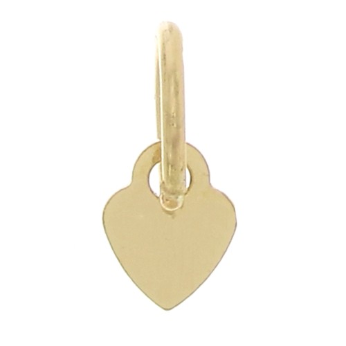 Dije corazón 4.5 x 3.5 mm con anilla cerrada de Gold Filled x1