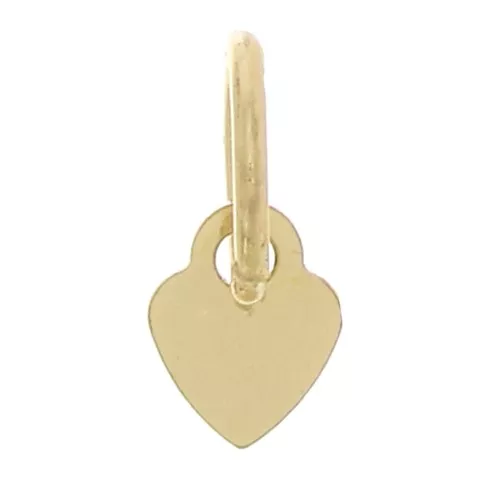 Dije corazón 4.5 x 3.5 mm con anilla cerrada de Gold Filled x1