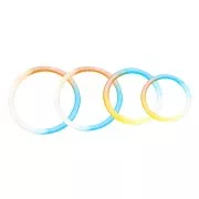 Molde de silicona para fabricar anillos de resina 90x8x8 mm x1