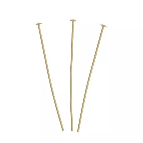 Bastón de cabeza plano 19x0.35 mm - Gold filled x10