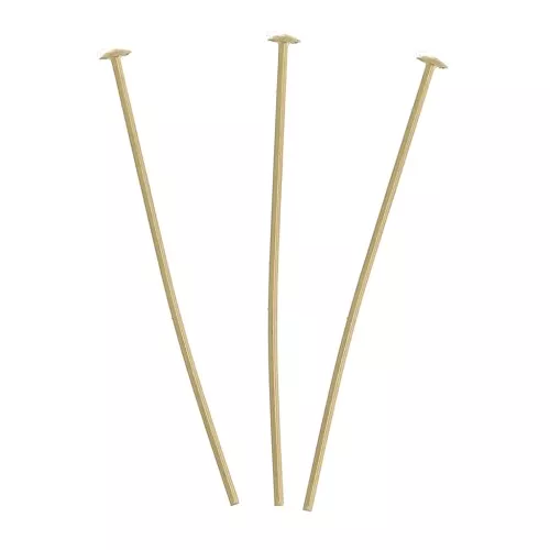 Bastón de cabeza plano 19x0.45 mm - Gold filled x10