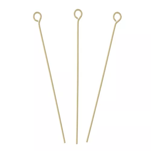 Bastón de cabeza bola 27x0.35 mm - Gold filled x10