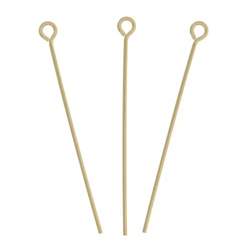 Bastón de cabeza bola 28x0.55 mm - Gold filled x10