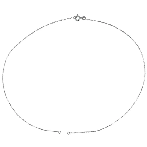 Gargantilla para entrepieza 41 cm de Plata 925 Rodiado negro x1