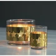 Hojas de gofrado de metal - aluminio cortado 20x30 cm - Dorado x3