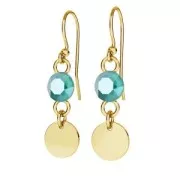 Dije medalla 9 mm de Plata 925 Rodiado negro x1