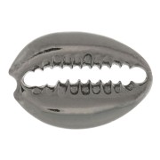 Entrepieza concha Cauri 19x13 mm de Plata 925 Rodiado negro x1|raw }}
