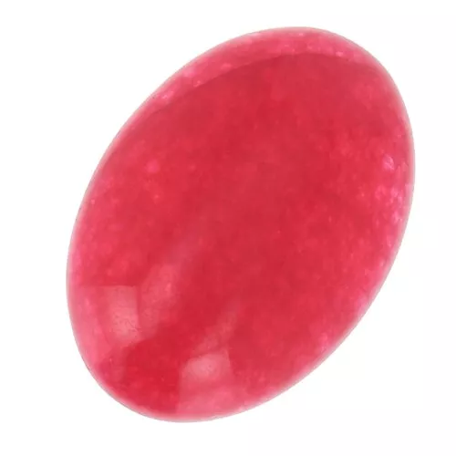 Cabuchón ovalado 14x10 mm - Jade teintée - Rouge x1