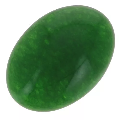 Cabuchón ovalado 14x10 mm - Jade teintée - Vert x1