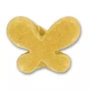 Mariposa de cerámica 16x22 mm Ocre mate x1