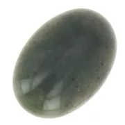 Cabuchón ovalado 14x10 mm - Agate teintée - Vert oscuro x1