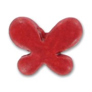 Mariposa de cerámica 16x22 mm Rojo mate x1|raw }}