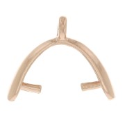 Enganche colgante 12 mm de Plata 925 Dorado rosa x1