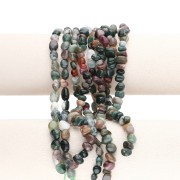 Perlas de pepita irregular 6 - 8 mm piedra preciosa - Moss Agate x39cm