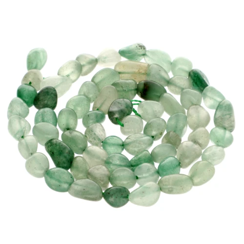 Cuentas nuggets irregulares 6 mm piedra gema - Aventurine x40cm