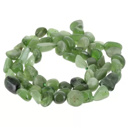 Cuentas irregulares pepitas 6 mm piedra preciosa - Nefrita Jade x39cm