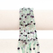 Cuentas irregulares tipo «nugget» de 5 mm, imitación de fluorita, 40 cm