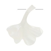 Cuenta hoja de Ginkgo 17x15 mm - Naturel x1
