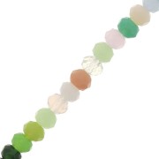 Redondas planas facetadas 3.5x3 mm - Multicolore x36 cm|raw }}