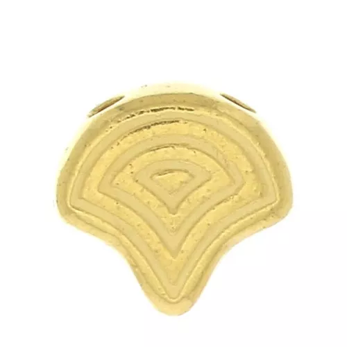 Cymbal Bead Substitute - Cuenta de metal para Ginko Beads 7x7.5 mm Vlasios Dorado oro fino