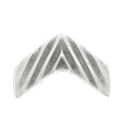 Cymbal - Terminal para cuentas Chevron Beads 11x7 mm Avessalos Plateado envej x1|raw }}