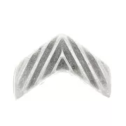 Cymbal - Terminal para cuentas Chevron Beads 11x7 mm Avessalos Plateado envej x1