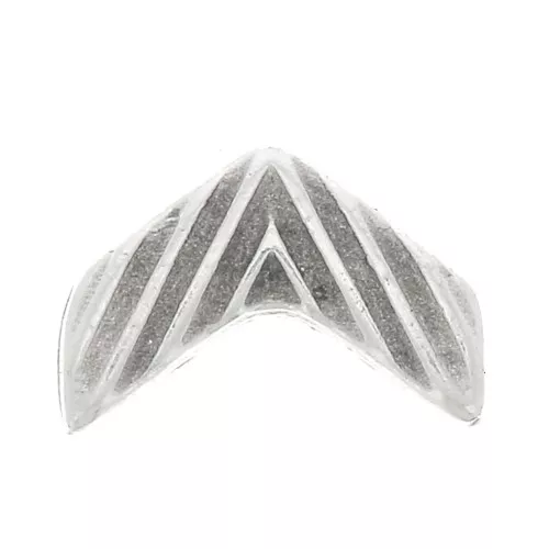 Cymbal - Terminal para cuentas Chevron Beads 11x7 mm Avessalos Plateado envej x1
