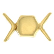 Cymbal Cierre con imán para chevron beads 11x17.5 mm Vorino - Dorado oro fino x1