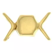 Cymbal Cierre con imán para chevron beads 11x17.5 mm Vorino - Dorado oro fino x1