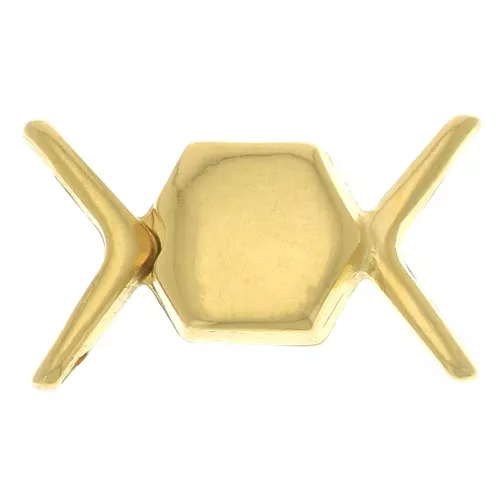 Cymbal Cierre con imán para chevron beads 11x17.5 mm Vorino - Dorado oro fino x1