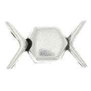 Cymbal Cierre con imán chevron beads 11x17.5 mm Vorino - Plateado envejecido x1|raw }}