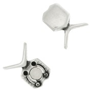 Cymbal Cierre con imán chevron beads 11x17.5 mm Vorino - Plateado envejecido x1