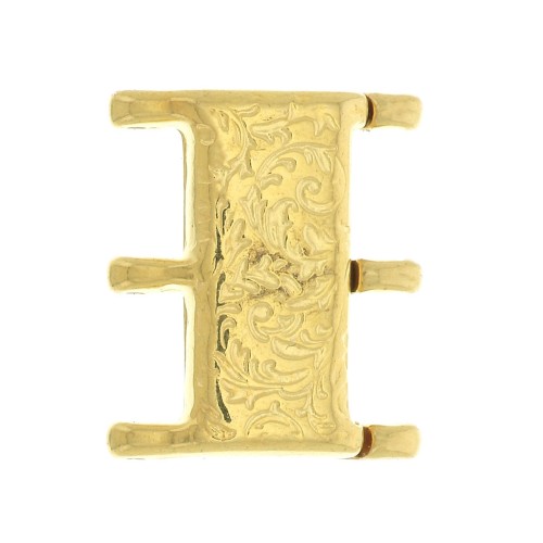 Cymbal Cierre con imán para Miyuki Delica 8/0 19x16 mm Nisida III Dorado oro fino x1