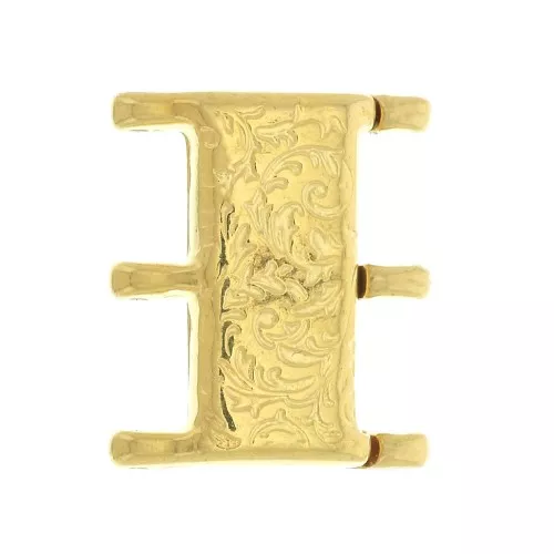 Cymbal Cierre con imán para Miyuki Delica 8/0 19x16 mm Nisida III Dorado oro fino x1
