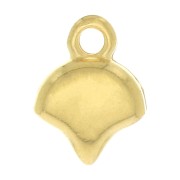 Cymbal - Terminal para tejido de cuentas Ginko Duo 10x7.5 mm Kastro Dorado oro fino x1|raw }}