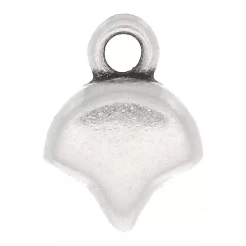 Cymbal - Terminal para tejido de cuentas Ginko Duo 10x7.5 mm Kastro Arg Vieilli x1