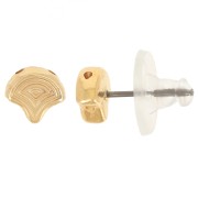 Cymbal - Ganchos pendientes Ginko Duo 7x7.5 mm -Polykarpos Dorado oro fino x2|raw }}