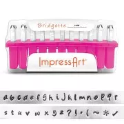 Kit para estampar ImpressArt - 3mm  Alfabeto minúsculo BRIDGETTE x1