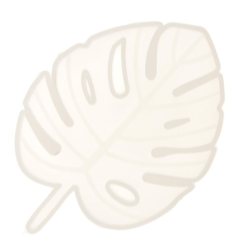 Molde silicono para hacer una hoja de Philodendron de resina 12x8 cm x1