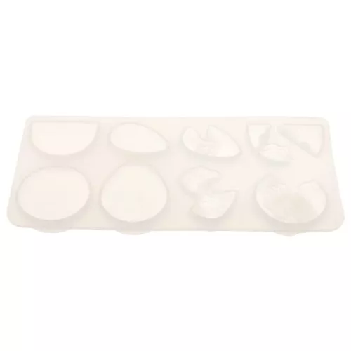 Molde silicono para hacer cabuchones de resina 17x8 cm x1