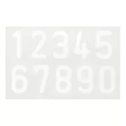 Molde silicono para hacer cifras de resina 8x5 cm x1