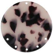 Colgante - candelabro 43 mm - Imitación escama de tortuga - Beige - Negro x1|raw }}