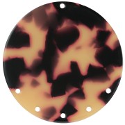 Colgante - candelabro 43 mm - Imitación escama de tortuga - Marrón - Negro x1|raw }}