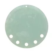 Colgante - candelabro 43 mm - Imitación escama de tortuga - Mint nacarado x1