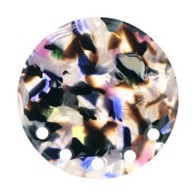 Colgante - candelabro 43 mm - Imitación escama de tortuga - Morado - Marrón x1|raw }}